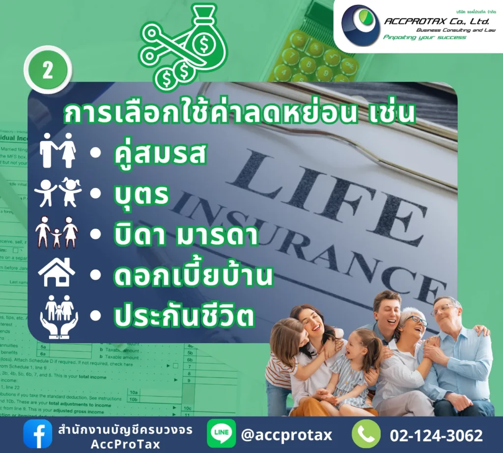 วิธีการช่วยบุคคล ประหยัดภาษีได้มากขึ้น โดยการเลือกใช้ค่าลดหย่อนต่างๆ