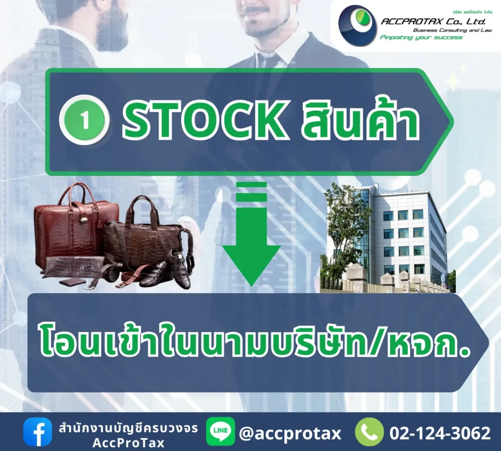 โอนธุรกิจจากบุคคล เป็นบริษัท/หจก ต้องเตรียมตรวจนับสินค้าคงเหลือให้พร้อม