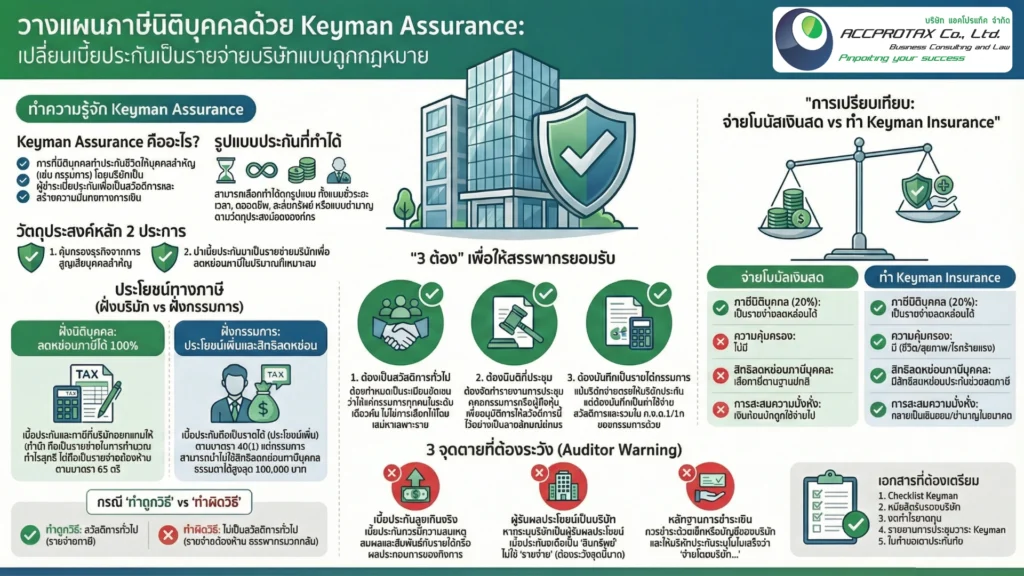 การวาแผนภาษีด้วยประกัน Keyman.