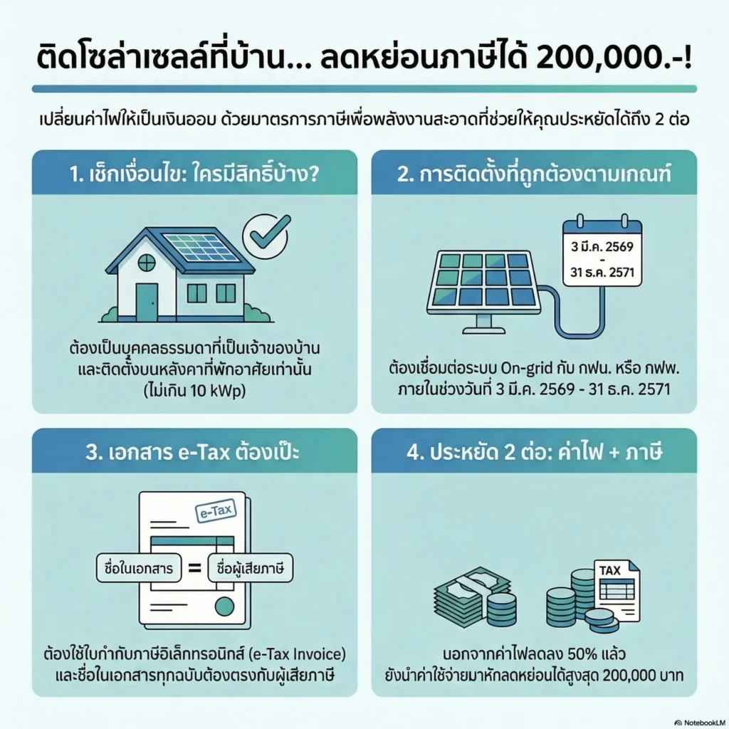 จ่ายภาษีทำไม ในเมื่อเอาเงินก้อนนั้นมาติดโซล่าเซลล์ Solar Rooftop ให้บ้านตัวเอง