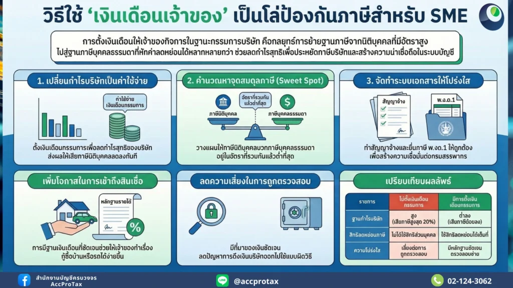 เงินเดือนกรรมการ คืออาวุธลับลดภาษี