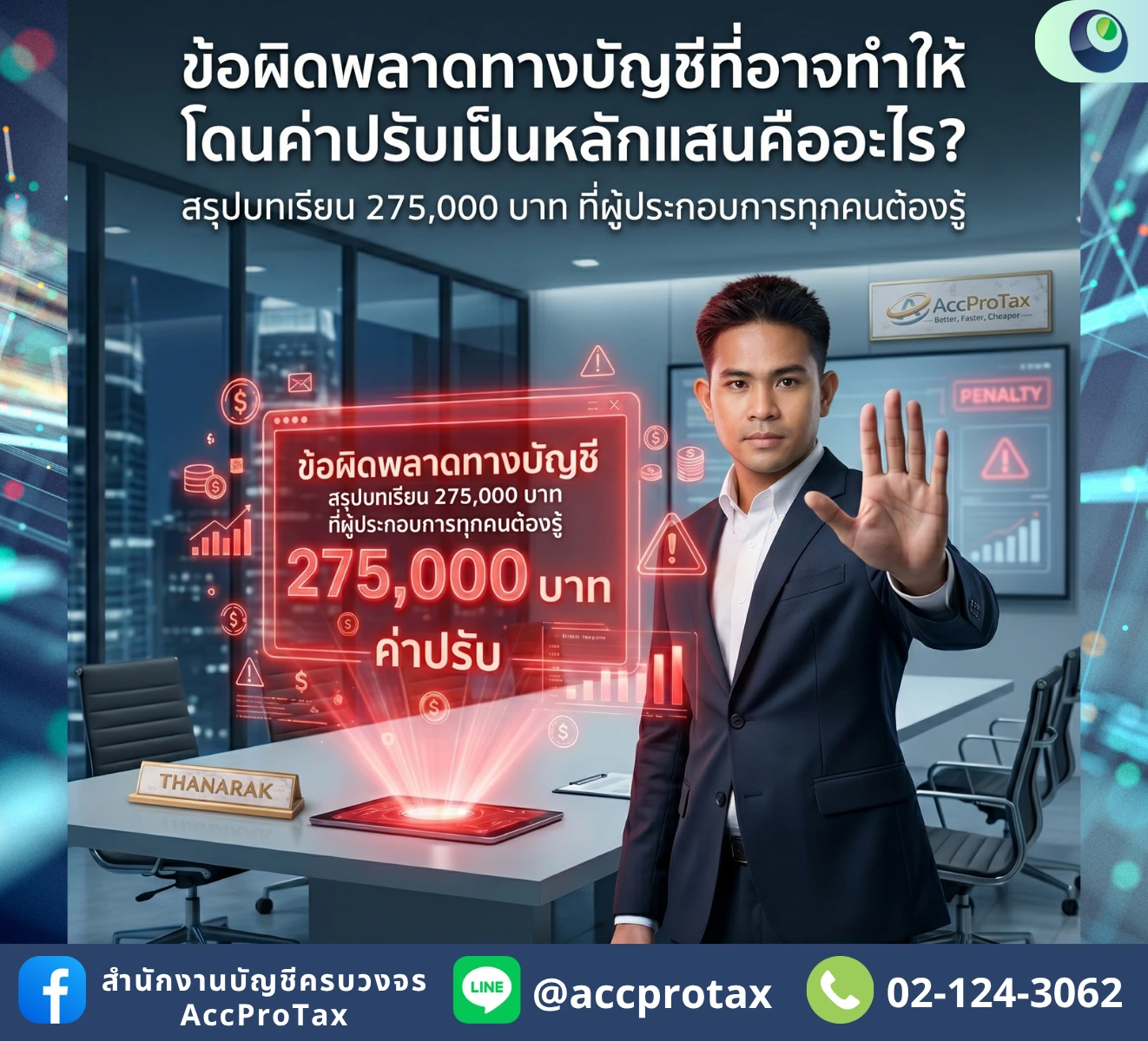 ความผิดพลาดทางบัญชีที่ทำให้ถูกปรับหลักแสน