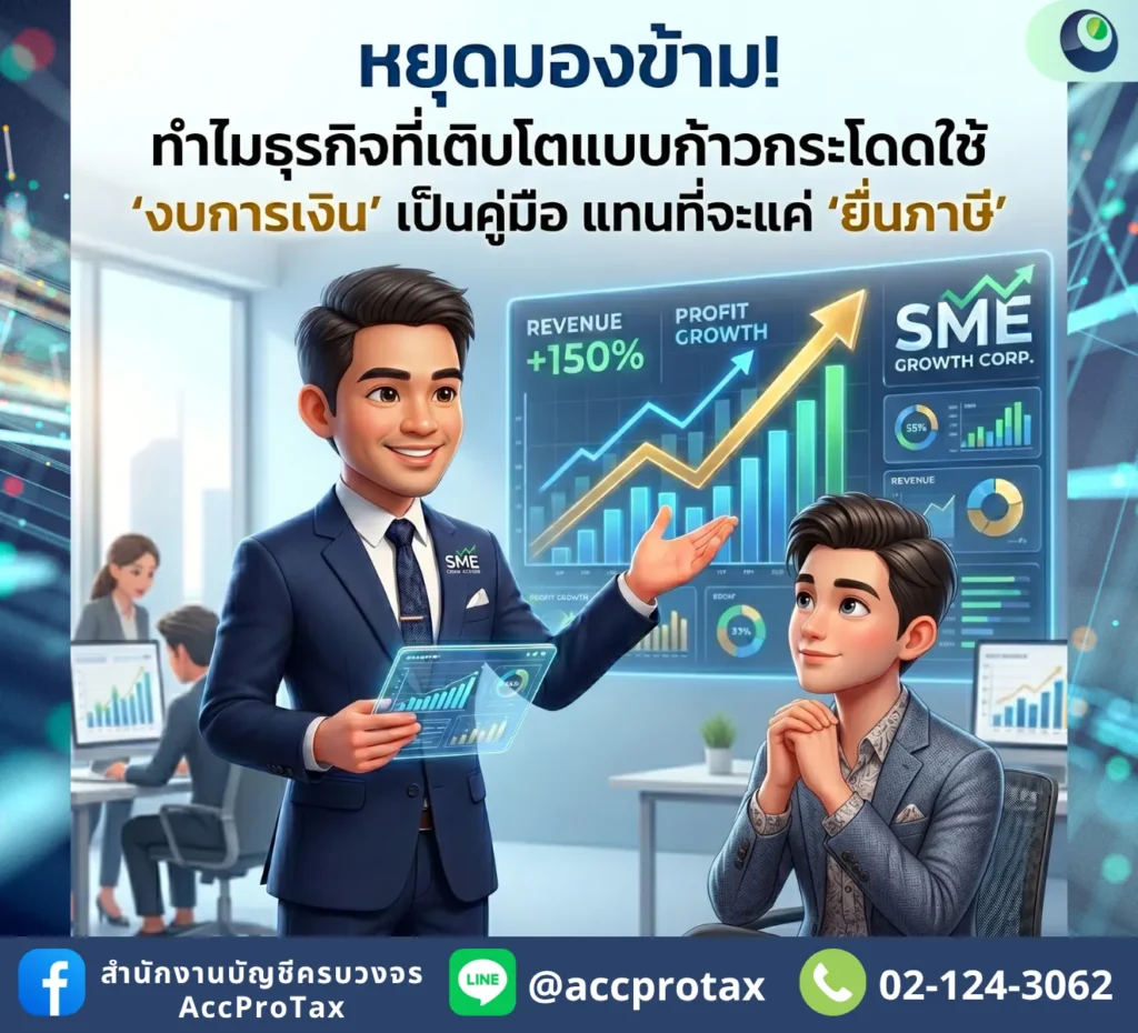 ทำไมธุรกิจที่โตแบบก้าวกระโดด ใช้ งบการเงิน แทนที่แค่ยื่นภาษี