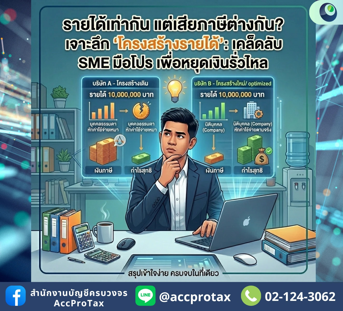 รายได้เท่ากัน เสียภาษีไม่เท่ากัน