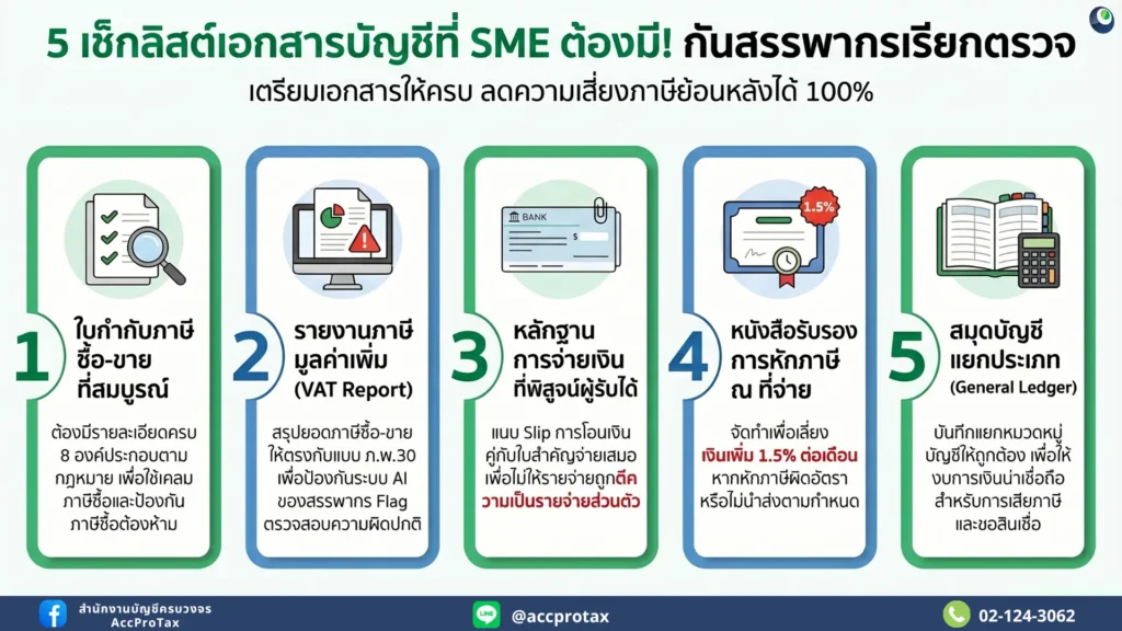 เตรียมเอกสารธุรกิจให้เป๊ะ ลดความเสี่ยงโดนสรรพากรเรียกย้อนหลัง