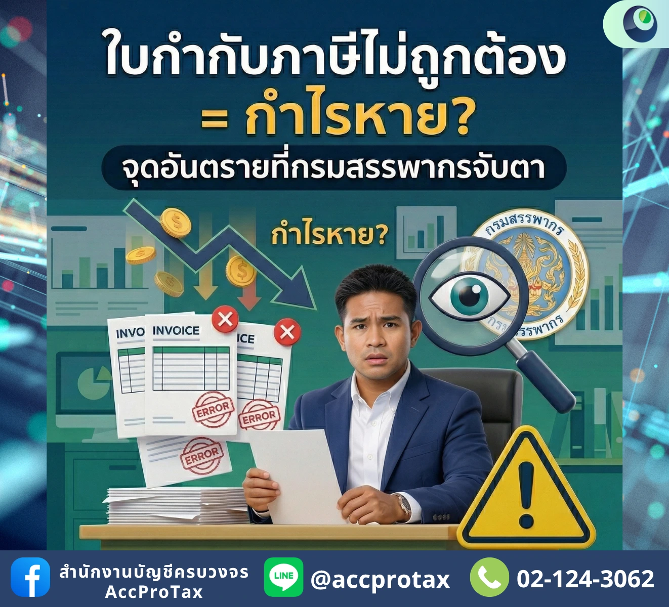 ใบกำกับภาษีผิด-กำไรหาย-จุดอันตรายที่สรรพากรจ้องเช็ก