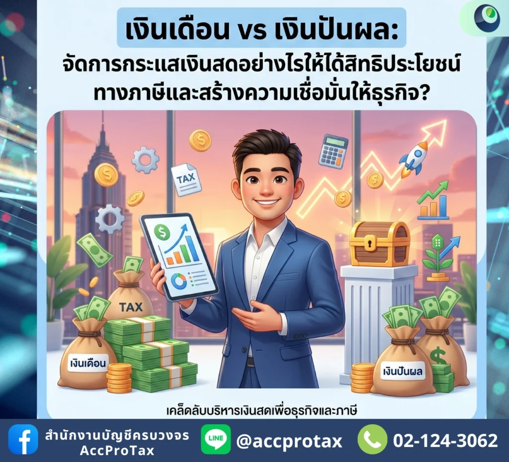 เงินเดือน vs เงินปันผล บริหารกระแสเงินสดอย่างไร