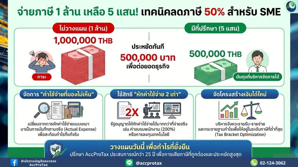จ่ายภาษีจาก 1 ล้านเหลือ 5 แสน