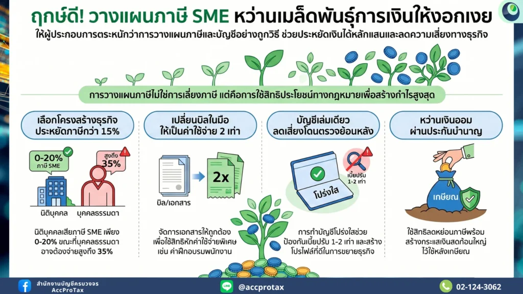 วางแผนภาษี SME อย่างไรให้ประหยัดหลักแสน คัมภีร์ลับ หว่านเงินให้งอกเงย
