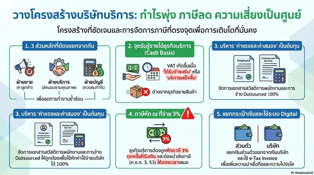 วางโครงสร้างบริษัทบริการอย่างไร