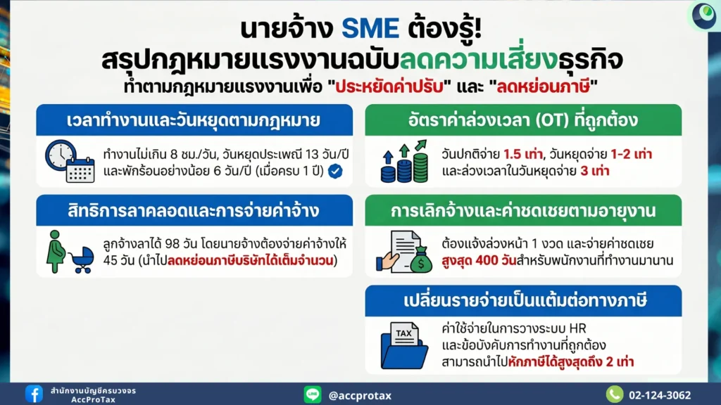 สรุปกฎหมายแรงงาน สิทธิพื้นฐานที่นายจ้างต้องรู้